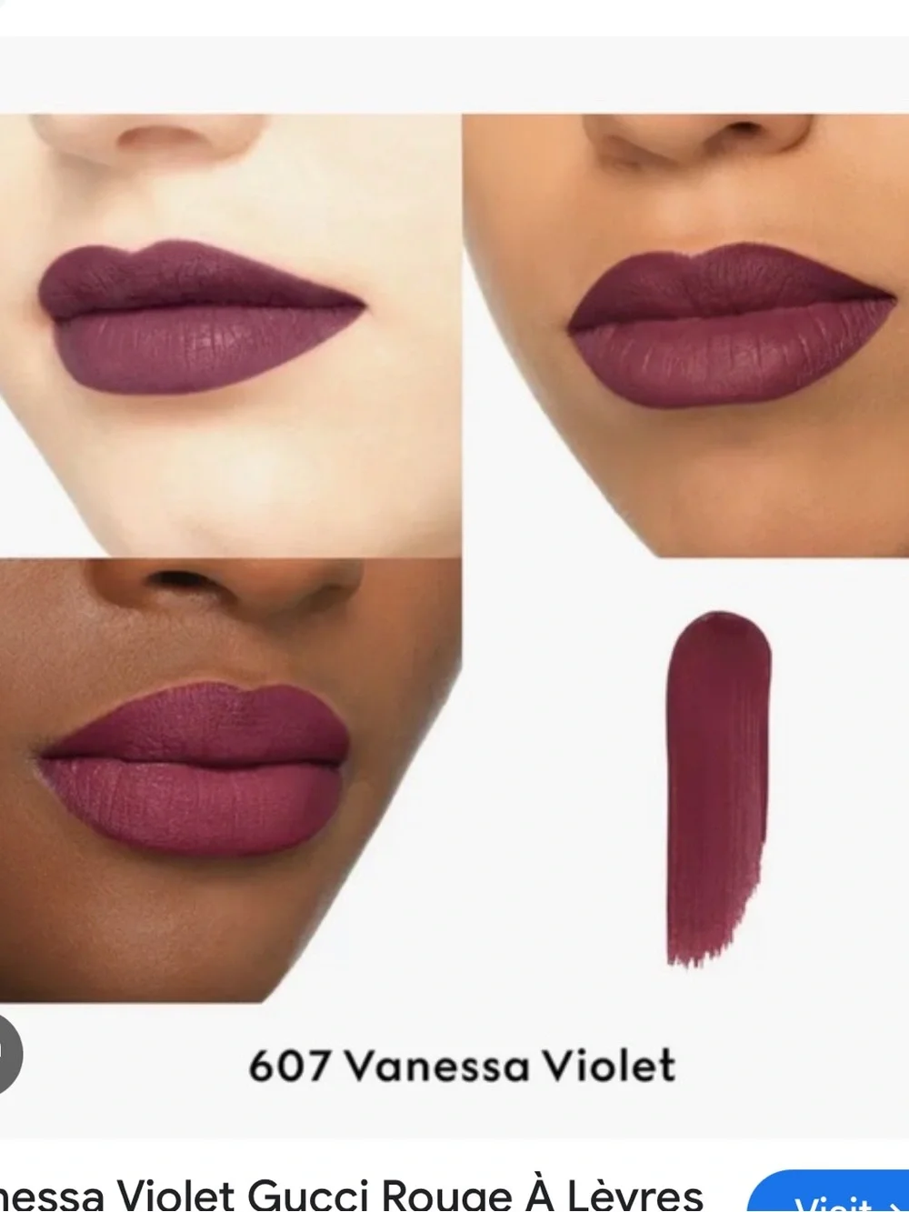 Gucci Vanessa Violet  Rouge À Lèvres Liquid Matte lipstick